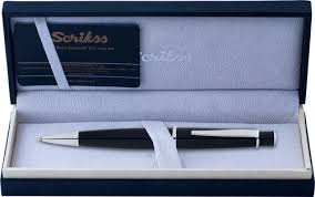 SCRIKSS 62 TÜKENMEZ KALEM SİYAH LÜKS KUTUDA