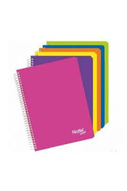 Notte Trend A5 Spiralli Plastik Kap 60 Yaprak Çizgili