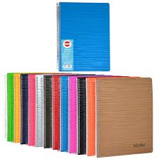 Notte Spiralli Sert kapak 4 Konulu A5 120 Yaprak Kareli Defter