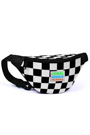 Coral High Kids Siyah Damalı Bel Çantası 22414