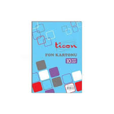 TİCON FON KARTONU KARIŞIK 10'LU 25X35