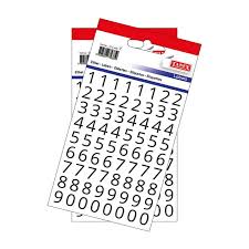 TANEX STC-408 ŞEFFAF RAKAM ETİKETİ 2'Lİ