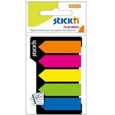GIPTA STICKN 45X12 NEON 5 RENK YAPIŞKANLI OK FİLM AYRAÇ 25 YP.