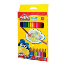 PLAY-DOH ÜÇGEN JUMBO KURUBOYA KALEMİ 12 RENK PLAY-KU008