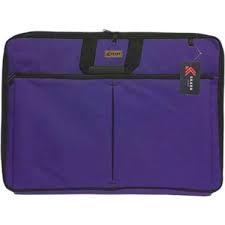 Skaer Proje Çantası Körüklü Kumaş Mor 39X55 Pck-06