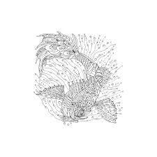 Artdeco Deniz Altı 30x40 cm Koi Balığı Desenli Tuval