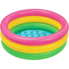 İNTEX 58924NP SUNSET ŞİŞİRİLEBİLİR BEBEK HAVUZU 86x25cm 3 BOĞUMLU