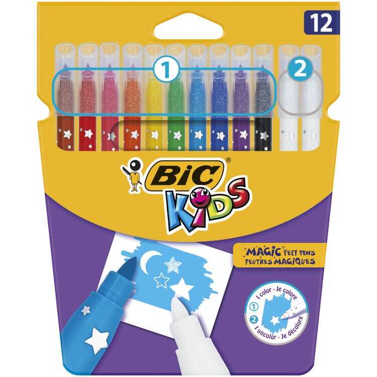 BİC KIDS COLOUR & ERASE SİLİNEBİLİR KEÇELİ KALEM 12'Lİ