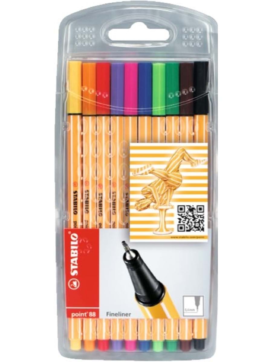 STABILO POİNT 88 10'LU SWANO ŞEFFAF PAKET