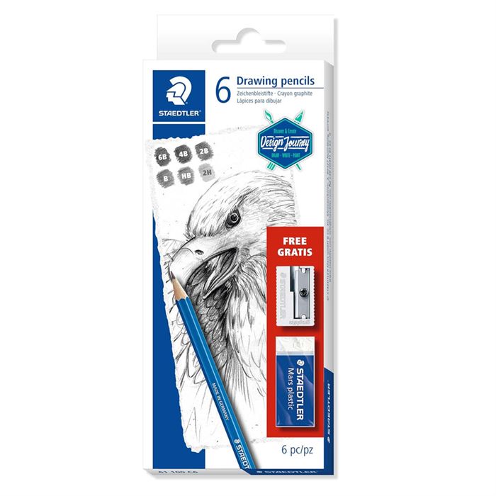 STAEDTLER 61 100 C6 MARS LUMOGRAPH KURŞUN KALEM 6LI
