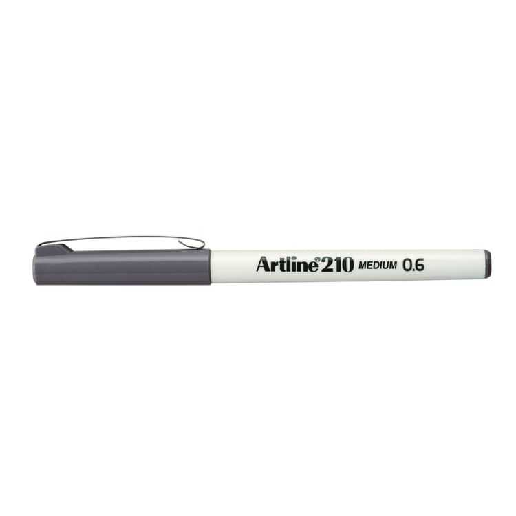 ARTLINE EK-210N KEÇE UÇLU YAZI KALEMİ 0.6mm GRİ