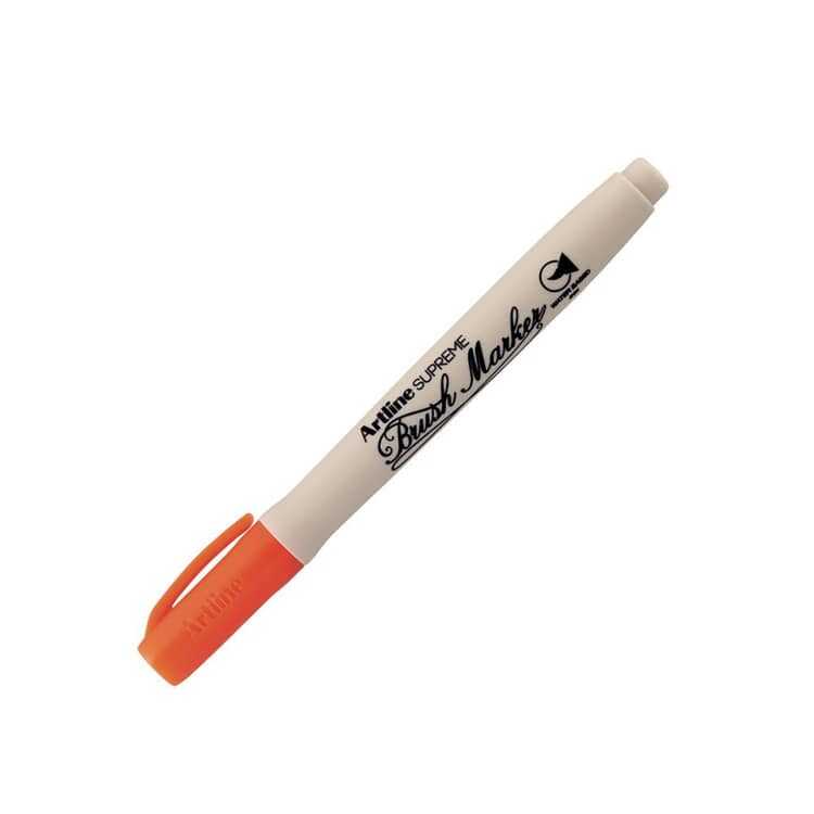 Artline Supreme Brush Marker FL. Turuncu