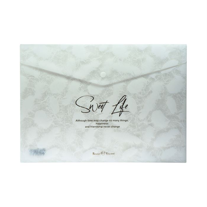 BRUNO VİSCONTİ ÇITÇITLI ZARF DOSYA A4 4 DESEN TÜYÜ 14-041