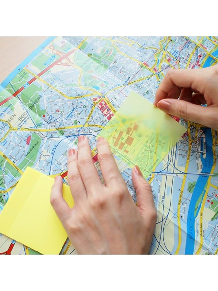 GIPTA STICKN 76X76 YARI SAYDAM YAPIŞKANLI NOTLUK NEON SARI 50 YP.