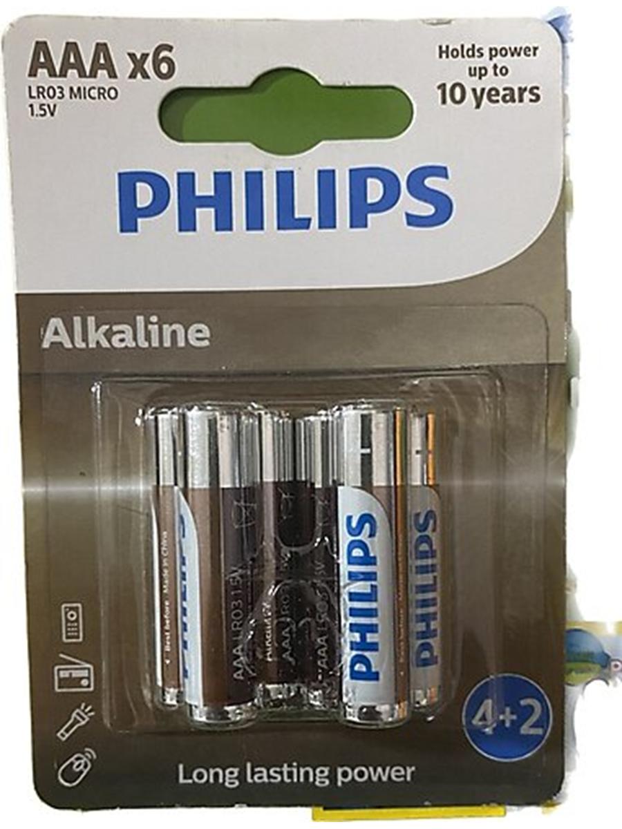 Phılıps LR03A12S/10 Alkaline AAA İnce Pil Kartela