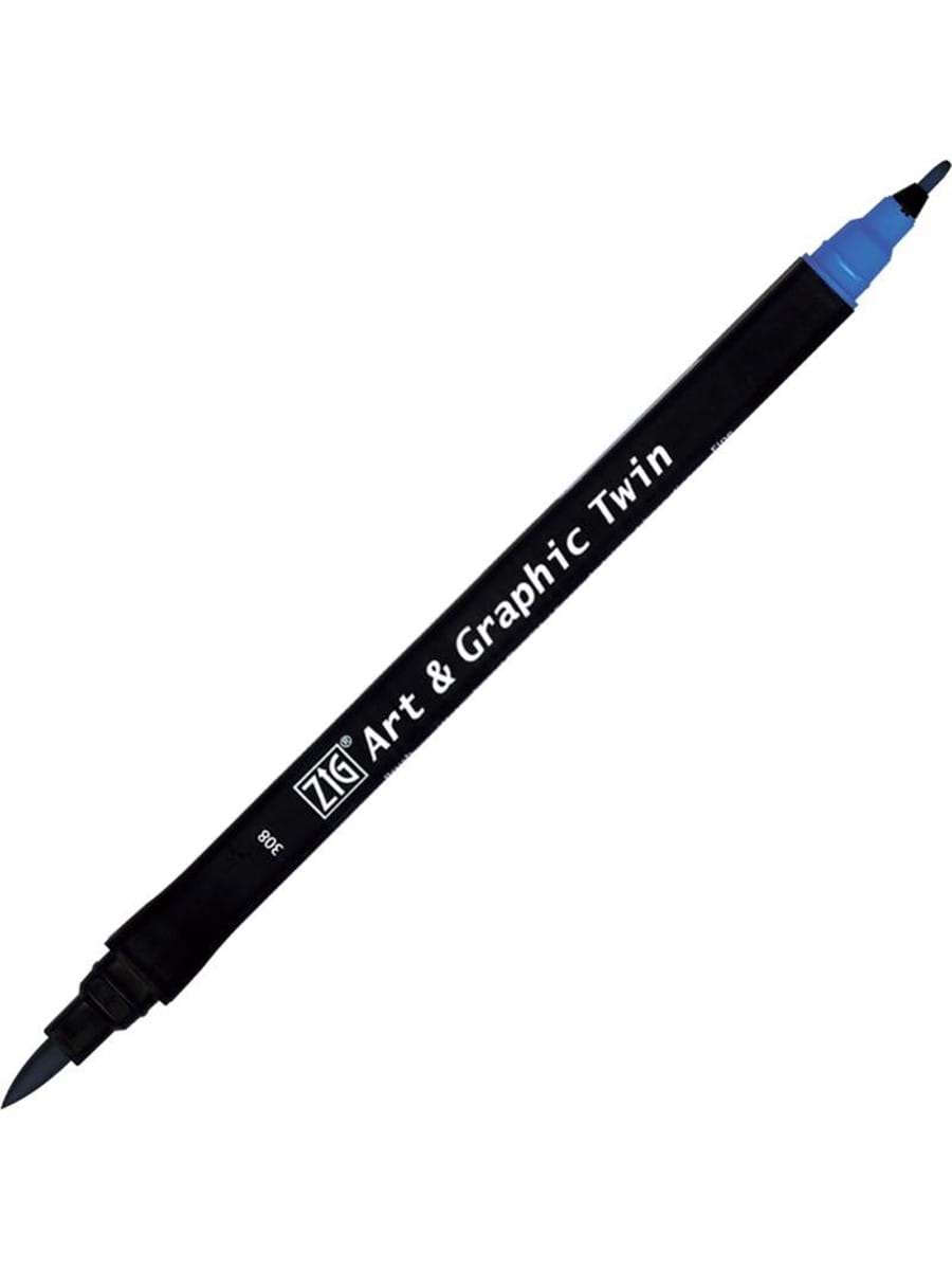 ZIG TUT-80 308 ART & GRAPHIC TWIN MARKER ÇİFT UCLU KALEMİ CORNFLOUR BLUE