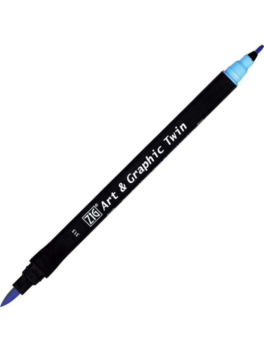 ZIG TUT-80 ART & GRAPHIC TWIN MARKER ÇİFT UCLU KALEMİ BABY BLUE