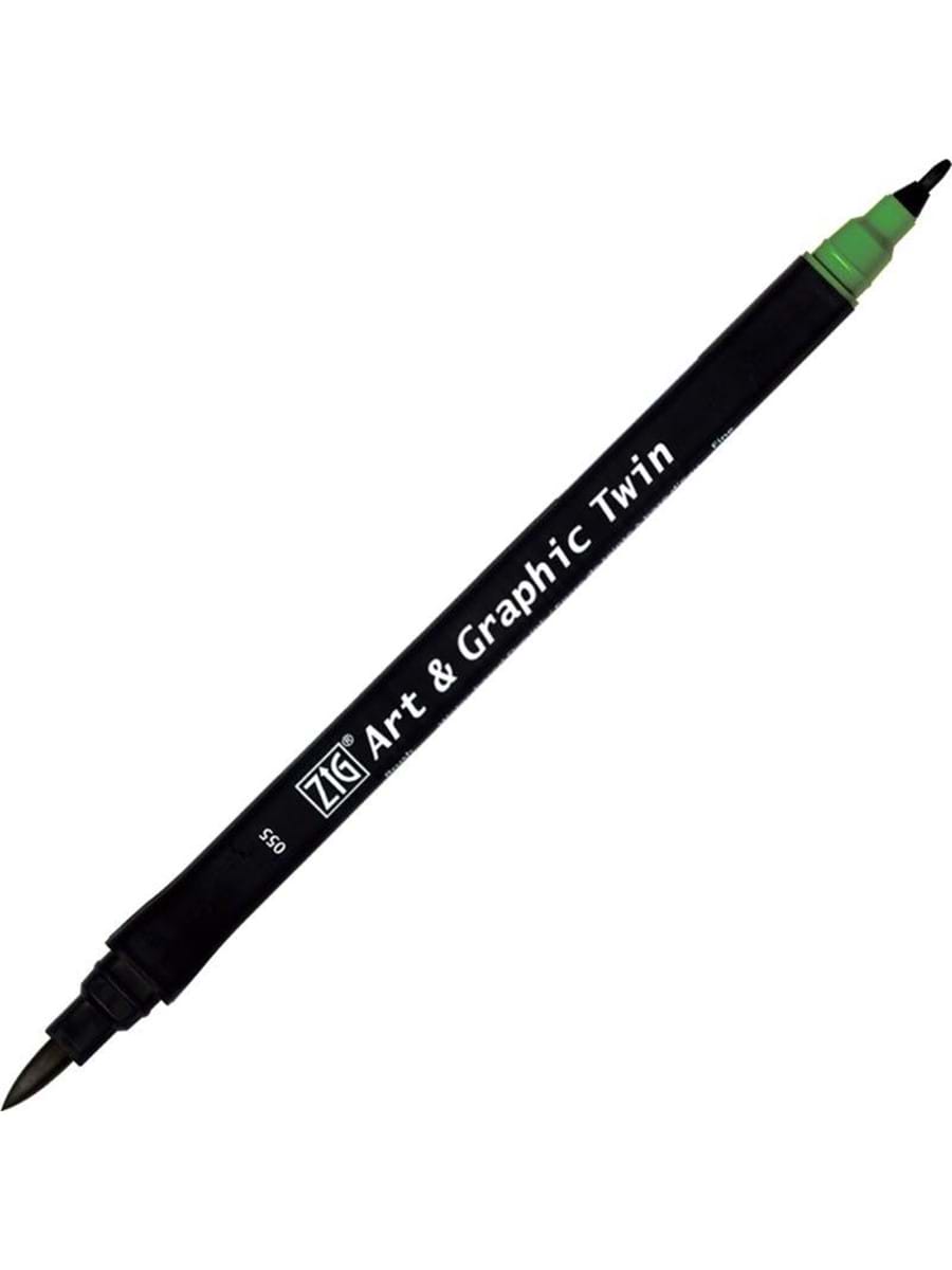 ZIG TUT-80 ART & GRAPHIC TWIN MARKER ÇİFT UCLU KALEMİ DEEP GREEN