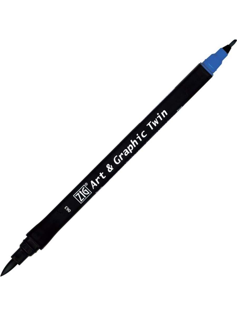 ZIG TUT-80 ART & GRAPHIC TWIN MARKER ÇİFT UCLU KALEMİ DULL BLUE