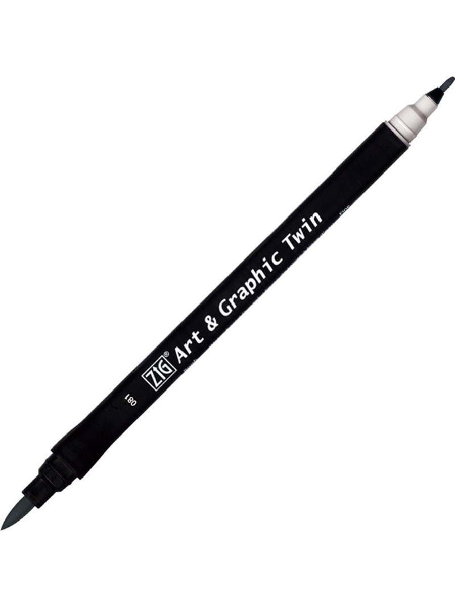 ZIG TUT-80 ART & GRAPHIC TWIN MARKER ÇİFT UCLU KALEMİ DAWN GRAY
