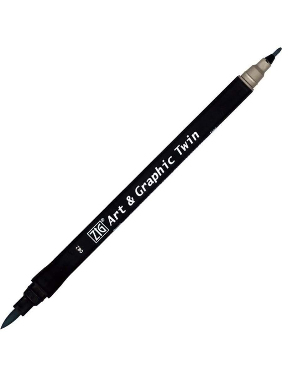 ZIG TUT-80 ART & GRAPHIC TWIN MARKER ÇİFT UCLU KALEMİ SLATE GRAY