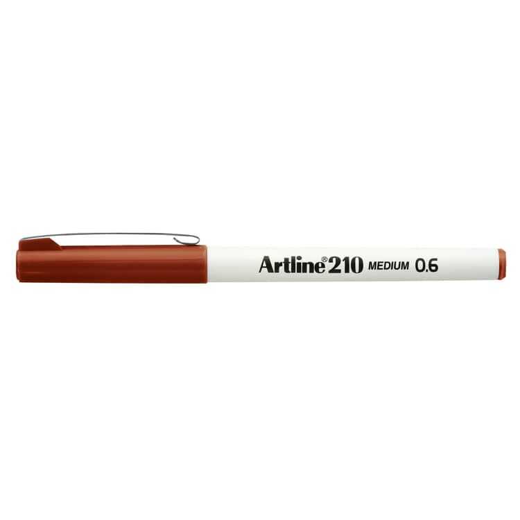 ARTLINE EK-210N KEÇE UÇLU YAZI KALEMİ 0.6mm KAHVERENGİ