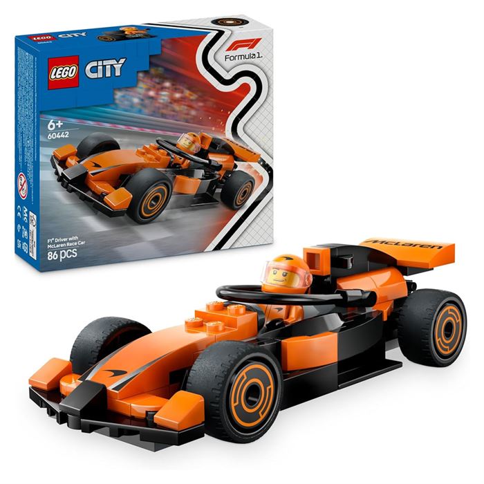 LEGO City McLaren Yarış Arabalı F1 Sürücüsü 60442