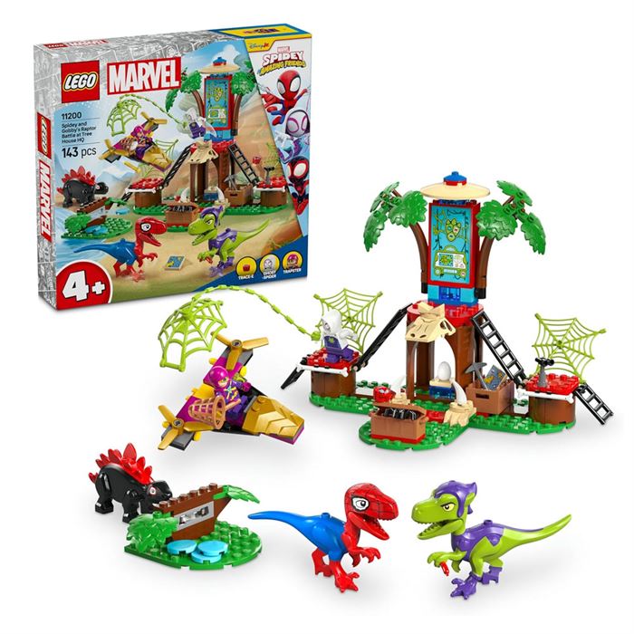 LEGO Spidey Ağaç Ev Karargahında Spidey ve Gobby'nin Raptor Savaşı 11200