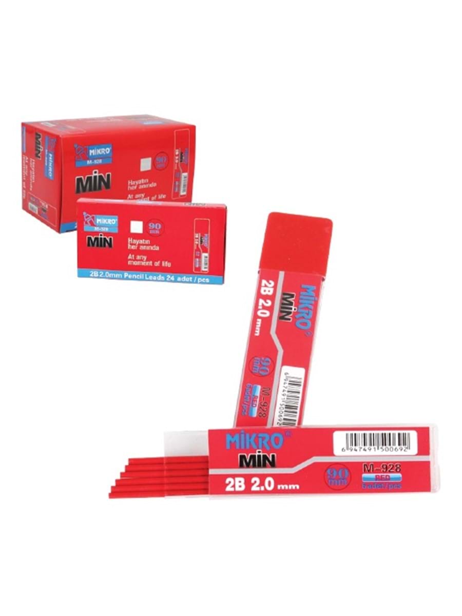 MİKRO 928-12 2MM.x90MM. KIRMIZI MİN UÇ