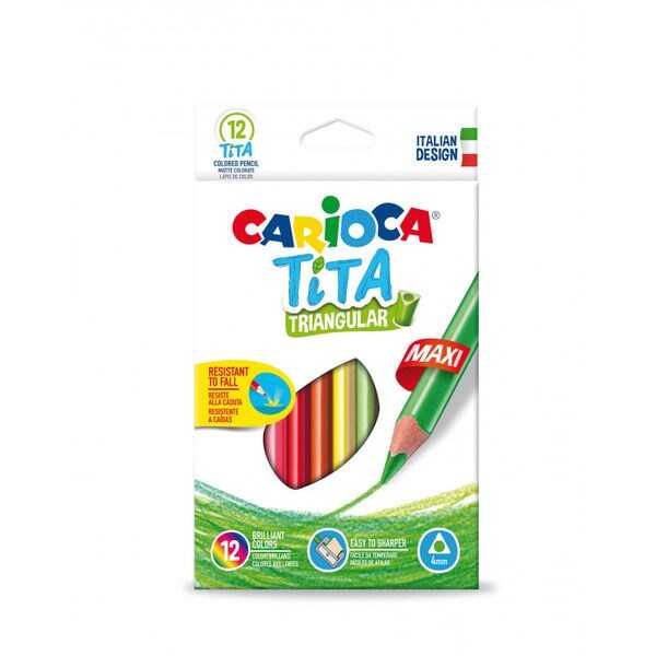 CARIOCA TİTA 42791 JUMBO ÜÇGEN KURUBOYA KALEMİ 12'Lİ