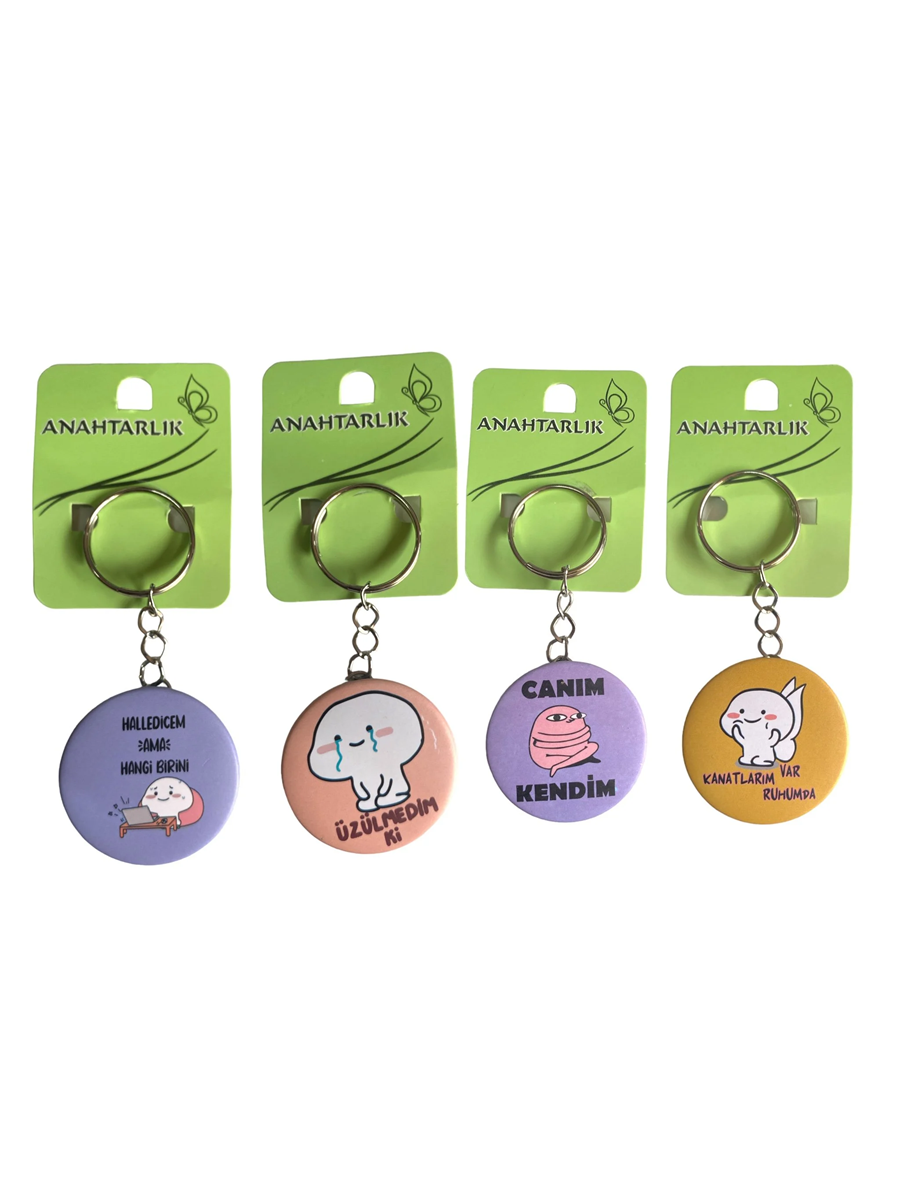 Metal Açacaklı Komik Anahtarlık