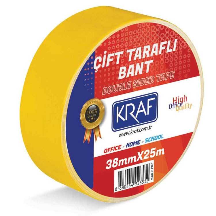 KRAF ÇİFT TARAFLI BANT 38MMX25M 2538G
