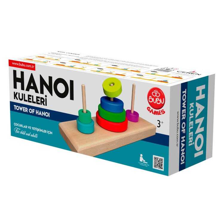 BU-BU  GAMES HANOI KULELERİ KUTU OYUNU  BUBU-GM0014