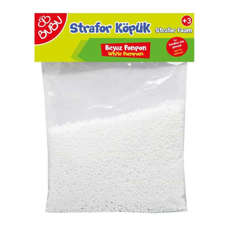 BUBU BUBU-KP0037 STRAFOR KÖPÜK BEYAZ PONPON