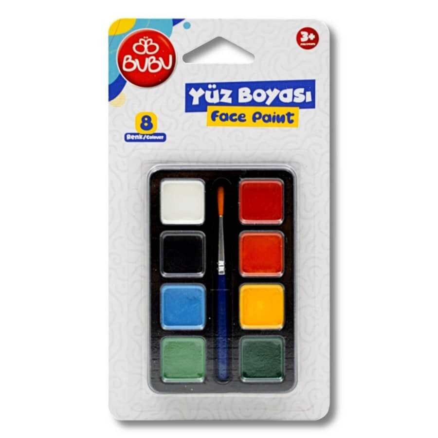 BU-BU YÜZ BOYASI 6 RENK TABLET