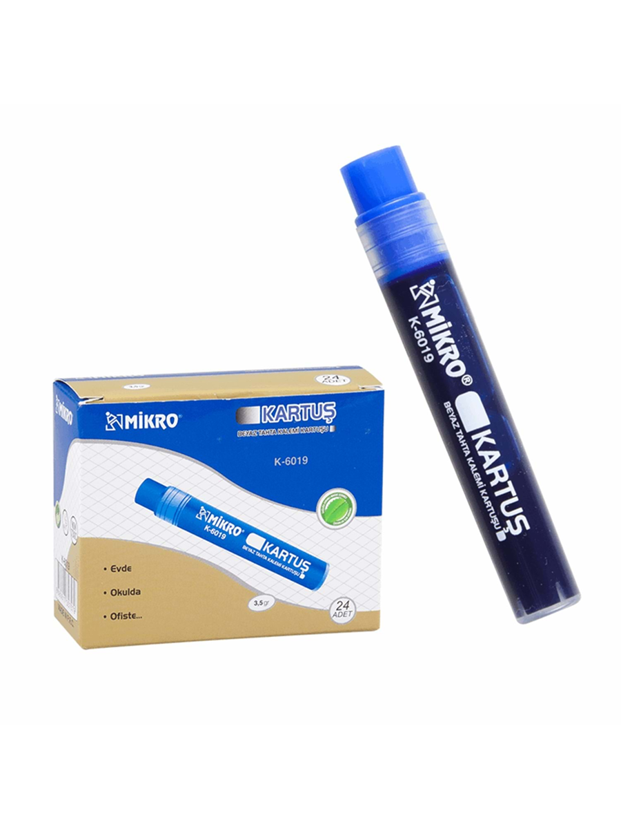 MİKRO MR-6019K TAHTA KALEM KARTUŞU MAVİ