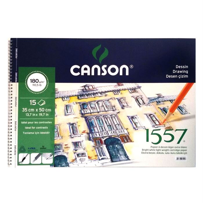 CANSON 1557 FINEFACE RESİM BLOK A4 200GR 20YP (ÇOK AMAÇLI)