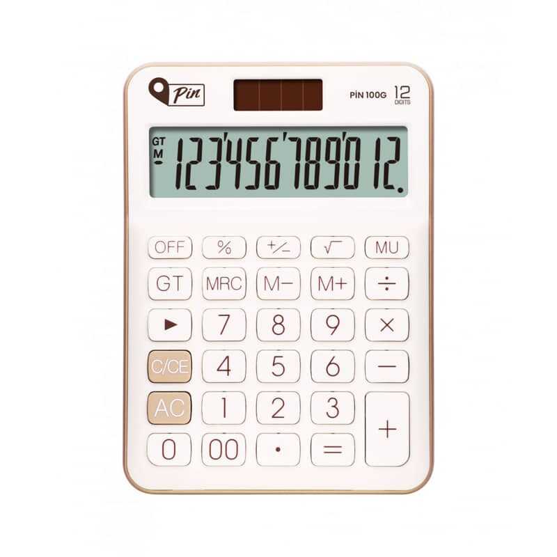 PİN HESAP MAKİNASI MASAÜSTÜ 12 HANE GOLD 100G