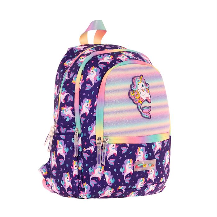 Kaukko Crazy Çift Bölmeli Kalem Çantası (MOR) K2520