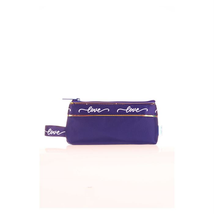 Kaukko  Mirror Baggy Kalem çantasi Navy Blue K2666