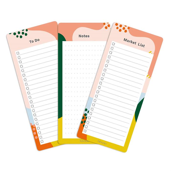 DEFTER Çiçekli 3'lü Bloknot Seti