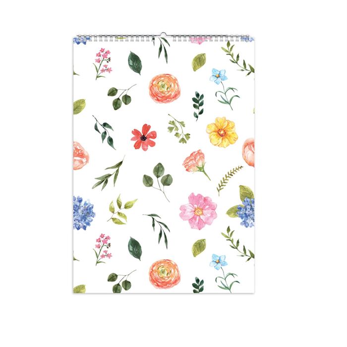 DEFTER A5 Pembe Çiçekli Defter