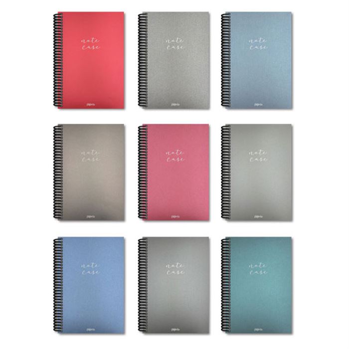 PAPİRÜS NOTE CASE SİMLİ SERT KAPAK SPİRALLİ 14X19 120YP. ÇİZGİLİ DEFTER