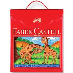 FABER CASTELL PLASTİK ÇANTALI TUTUCULU PASTEL BOYA 36 RENK