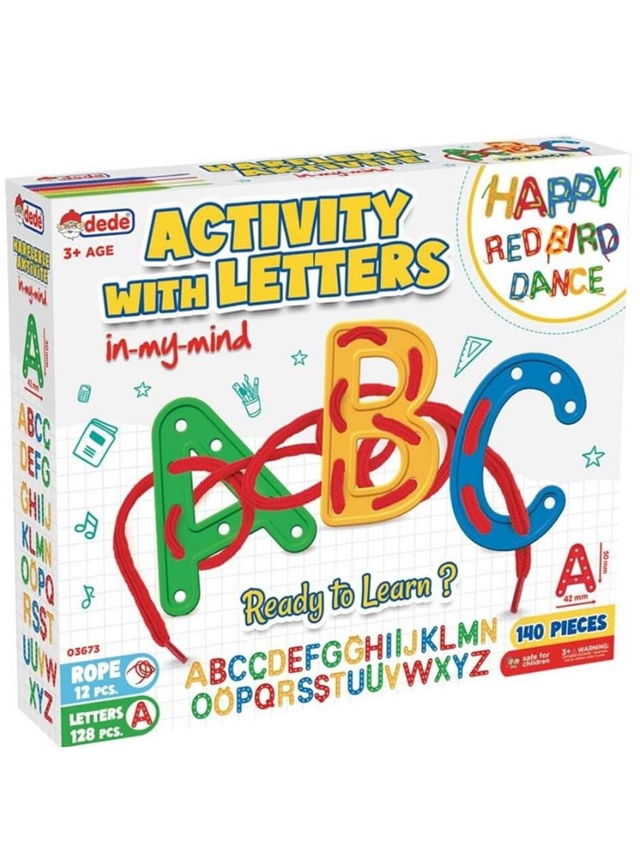 DEDE 03673 KUTULU HARFLERLE AKTİVİTE 140 PARÇA