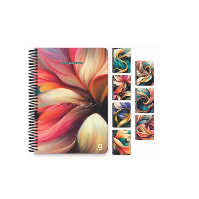 GIPTA MONET SPİRALLİ SERT KAPAK 17x24 100YP. ÇİZGİLİ DEFTER