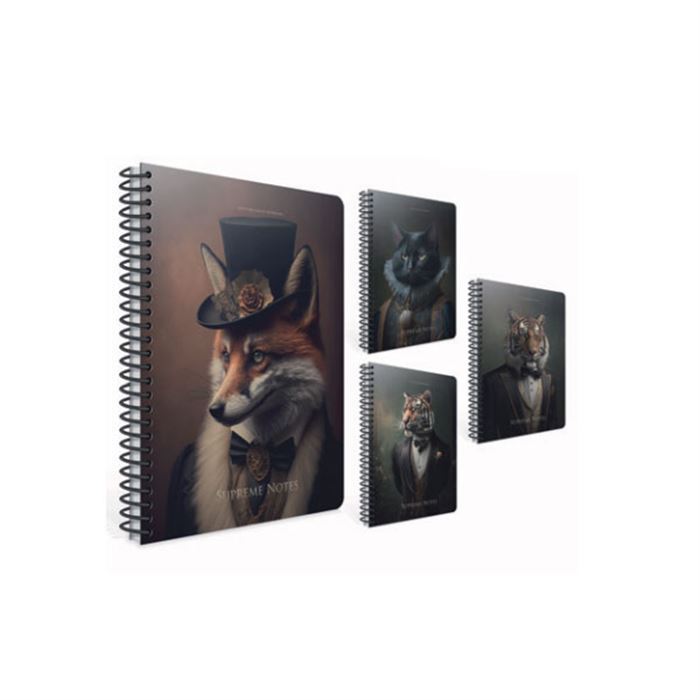GIPTA PANDA SPİRALLİ KARTON KAPAK A4 80YP. KARELİ  DEFTER