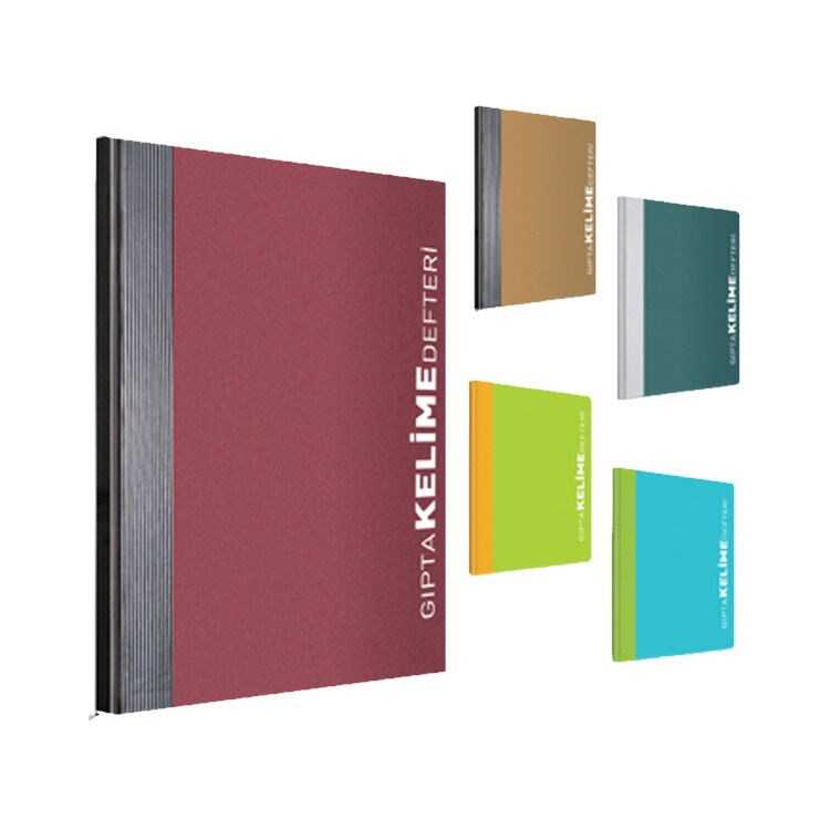 GIPTA İPLİKLİ DİKİŞLİ PP KAPAK A5 56YP. KELİME DEFTERİ