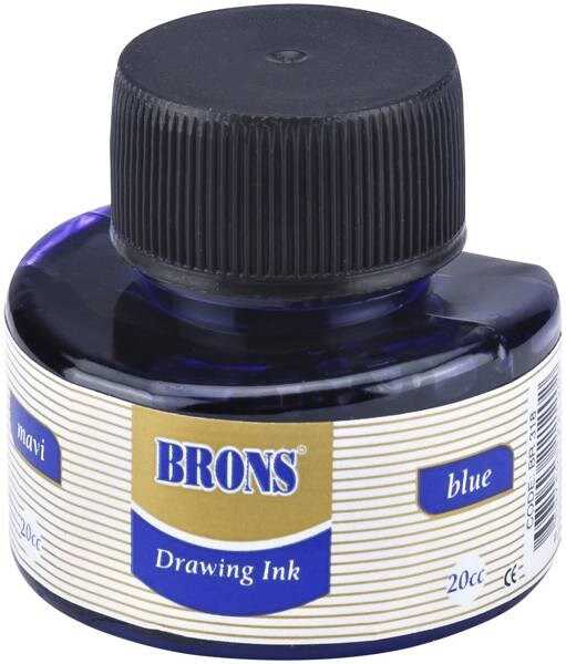 BRONS BR-318 ÇİNİ  MÜREKKEBİ MAVİ 20cc