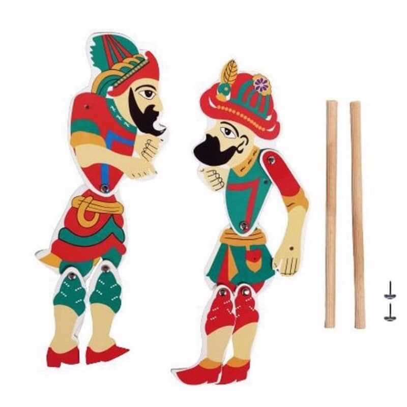 HACİVAT KARAGÖZ OYUNU ÇUBUKLU KARTON GELENEKSEL GÖLGE OYUNUMUZ